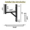 ZSHIGANMA 2 Racks Trailer Ladder Rack, Heavy Duty Steel Ladder