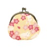 Maeda Dyeing Wafu Biyori Coin Purse, 2.5 Round, Rabbit Cherry