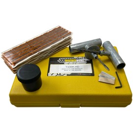 Sherco-Auto 36 Piece Professional Heavy Duty Flat Tire Repair Kit 8inch Plug Probe & Needle Tool for Car Truck Motorcycle ATV, Yellow