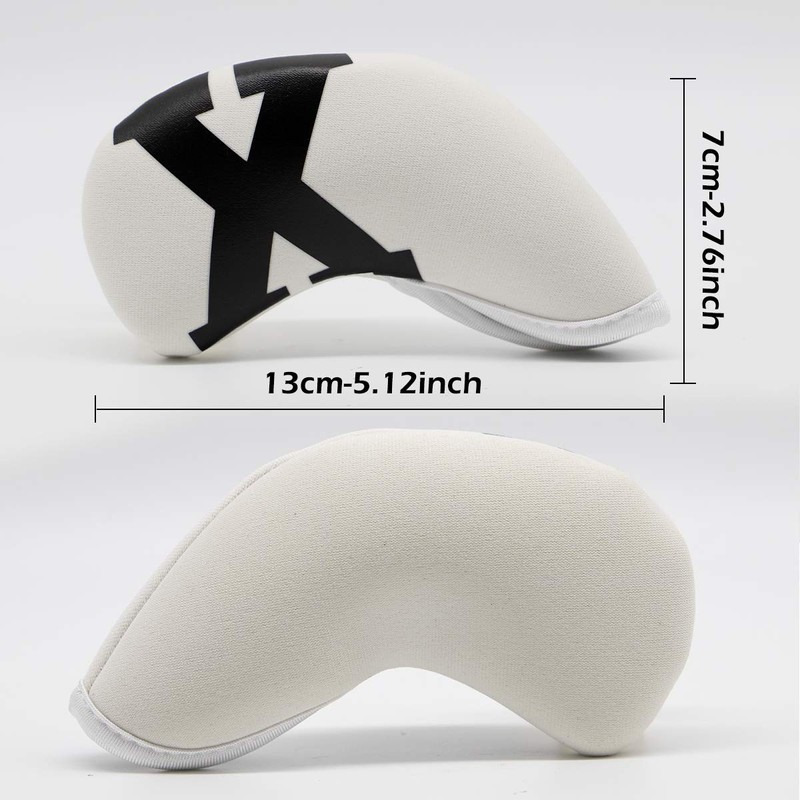 Colorful Iron Head Cover Set Neoprene Material for Iron (Gray