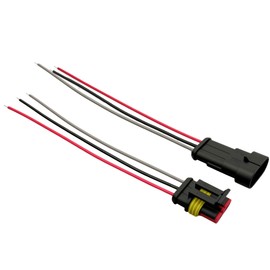 EFGTEK 6 Pack 3 Pin Automotive Electrical Connector 20AWG Plug Socket Quick Disconnect Waterproof 2 Way Wire Connectors with 10cm Wire AWG Male and Female Way Marine 1.5mm Series Terminal Connector