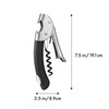 OXO Steel Double Lever Waiter's Corkscrew, Silver/Black