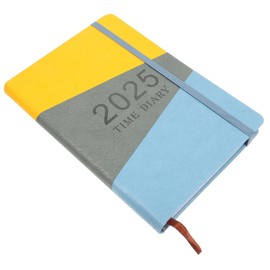 Angoily Portable Daily Agenda Notepad Creative Work Planner Notebook for Travel Office Use and Goal Setting Smooth Writing Experience Grey Design