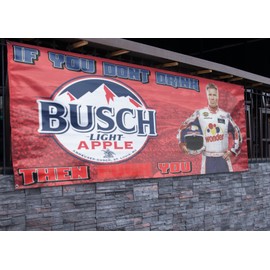 Razor Edge Banner Company Ricky Bobby Busch Light Apple Banner (2.5ft x 5ft)