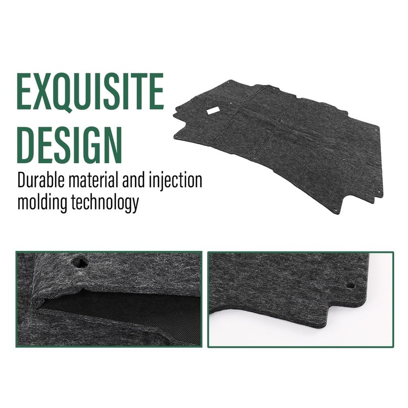 LQI Hood Insulation Pad with Clips Compatible with Dodge Ram
