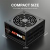 ARESGAME AGT Series 850W Power Supply, 80+ Gold Certified, Fully