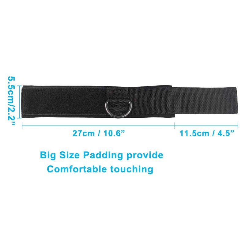 YCYU Padded Ankle Cable Straps for Cable Machine, Ankle Cuffs