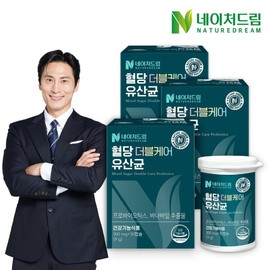 Nature Dream Blood Blood Double Care Lactobacillus 300mgx30 Capsule 3 Box 4 billion Guarantee Probiotics / 네이처드림 혈당 더블케어 유산균 300mgx30캡슐 3박스40억보장 프로바이오틱스