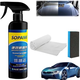 Car Coating Spray, 500ML Quick Effect Coating Agent, Quickly Coat Car Wax, Polish Spray Waterless Wash Wax, Oil Film Emulsion Glass Cleaner