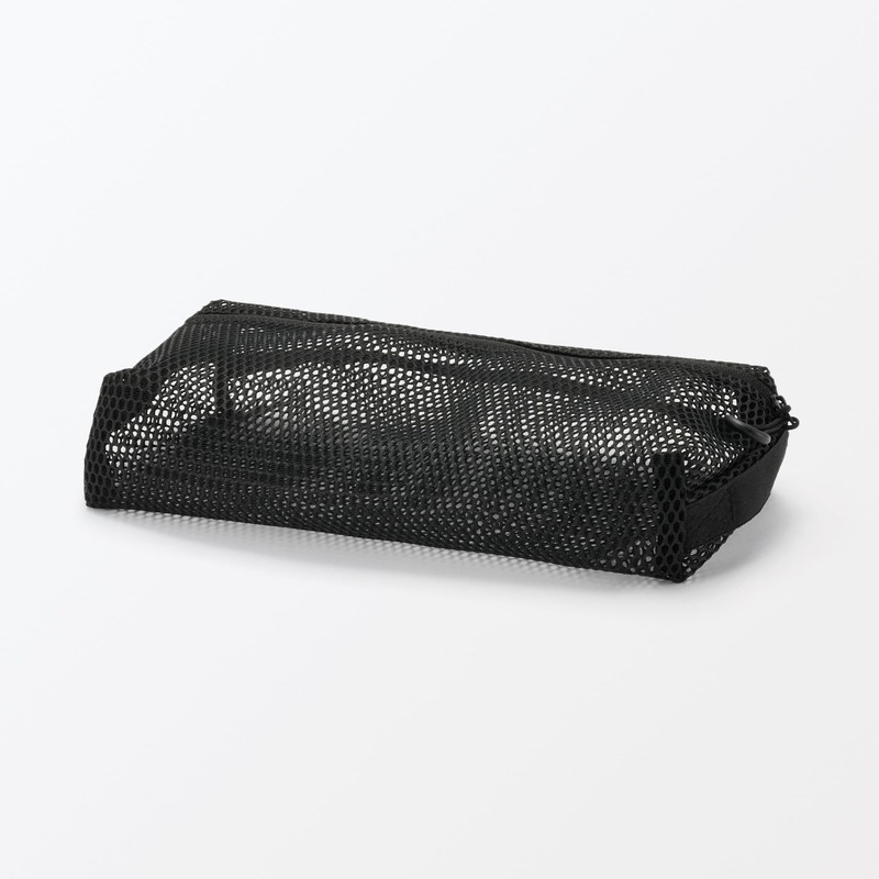 MUJI 84730306 3D Mesh Case, Black, L, Approx. 8.3 x