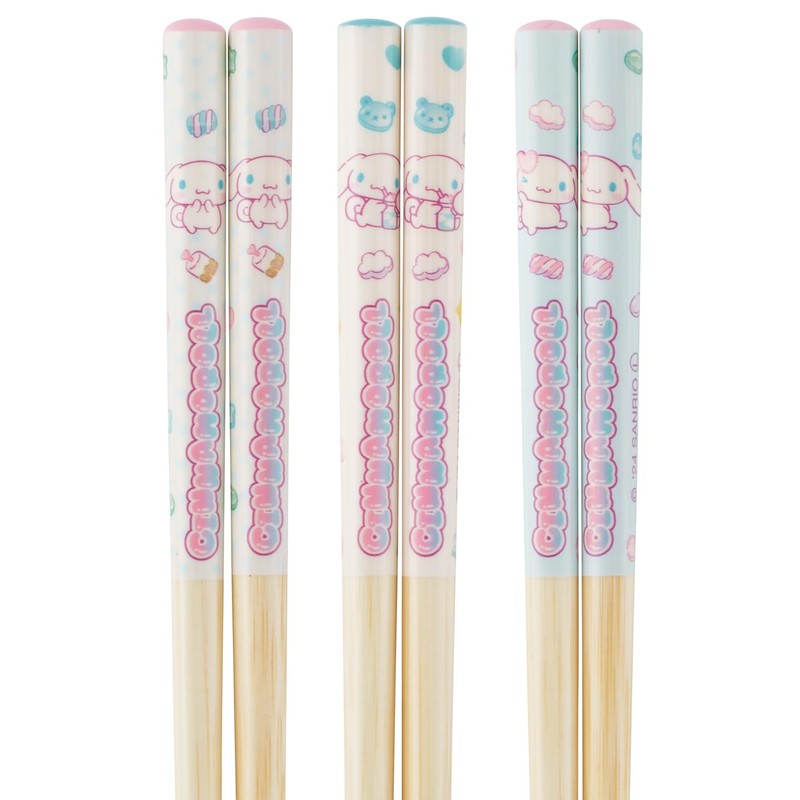 Skater ANT2T-A Sanrio Cinnamoroll Mashugummy Bamboo Chopsticks 16.5cm Set of