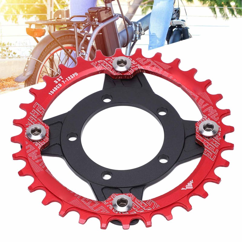 104 BCD 32T Chainring 104BCD Sprocket Adapter 32T Positive Negative