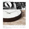 KATOMOKU plywood wall clock brown sweep (continuous second hand) km-35M