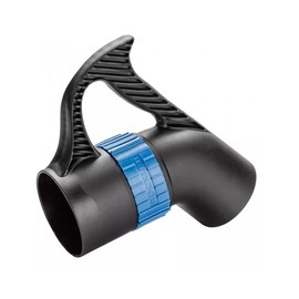 4” Quick Change Dust Collector Handle - Long Ergonomic Handle Shop Dust Collection System & Shop Cleanup - Polymer Dust Fitting Woodworking Tools - Angled Design Dust Collector Accessories