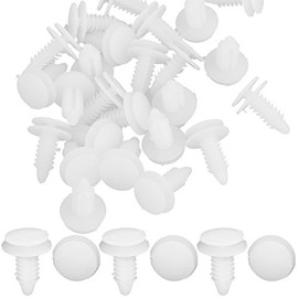 uxcell 25 Pcs 7.5mm White Door Panel Clip Rivet Retainer Clips 6503709 for Chrysler