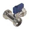 Dual Appliance Tee Valve | 3/4” x 3/4” x 15mm