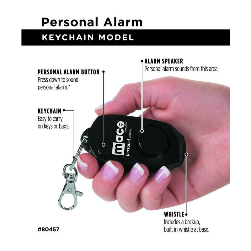 MACE Personal Alarm- Black- 80738