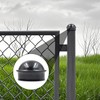 (15 Pack) 2-3/8" Chain Link Fence Round Dome Post Caps,