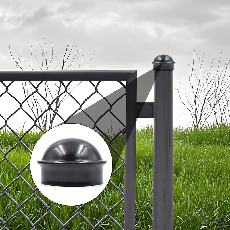 (15 Pack) 2-3/8" Chain Link Fence Round Dome Post Caps,