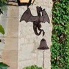 Wind Chime Gothic Dragon Design Retro Style Home Decoration Iron