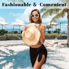 ACTOYS Sarong Scarf Women's Short Beach Skirt Wrap Beach Women's