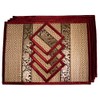 Hand-Woven Wicker Reed Placemats and Coaster Set - Eco-Friendly Alternative