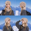 WANYI Women's Winter Beanie Slouchy Winter Hat Knitted Hat Warm