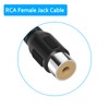 SIOCEN 3 Pack Replacement RCA Female Plug Jack Connector Adapter