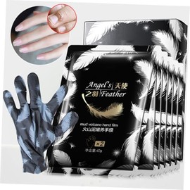 Baluue 2pares Guantes De Mascarilla Exfoliante De Barro Volcánico Para Manos Hidratación y Blanqueamiento Para Piel Seca y Uñas Cuidado De Manos Spa