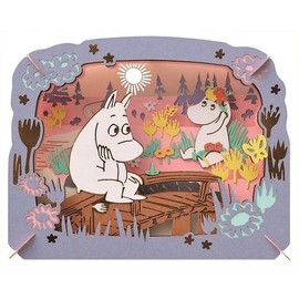 The Moomins on the bridge of the Moomins Paper Theater
