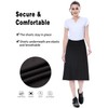 Women's Midi Length Skorts Skirts with 3 Pockets - High