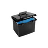 Pendaflex Portable File Box, Black, 11"H x 14" W x