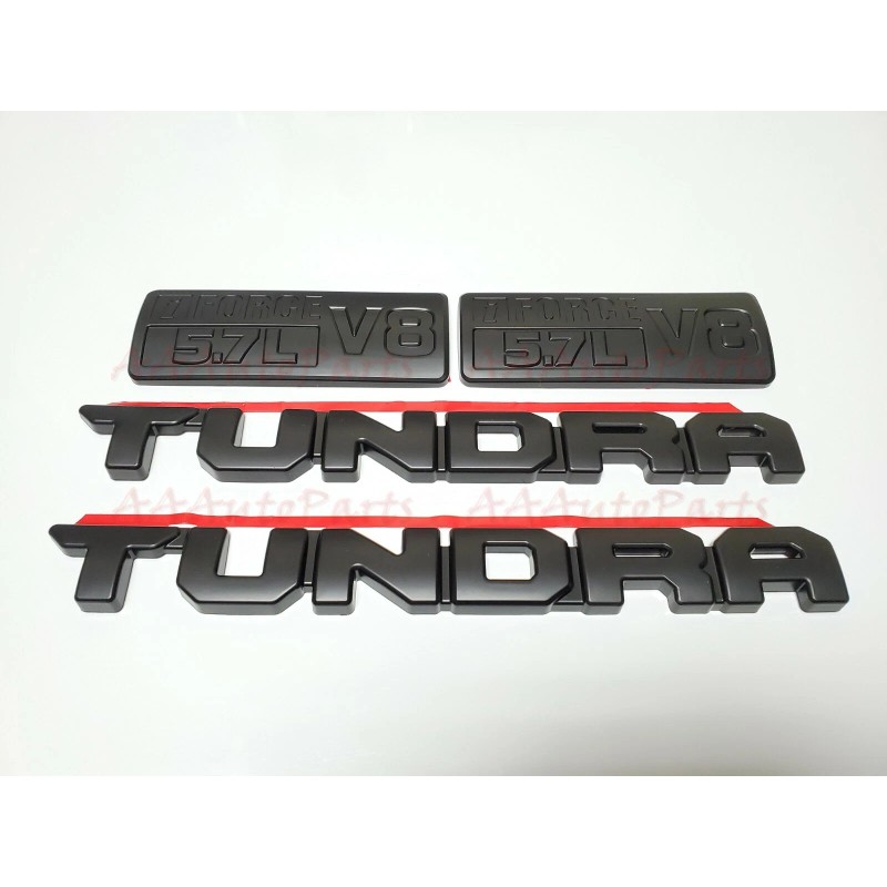 Toyota OEM 4PCS SET BLACKOUT EMBLEMS OVERLAY KIT 2014-2021 TOYOTA