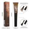 XZMeiLun Warm brown Eyebrow Gel Tattoo Peel Off with Tweezer,