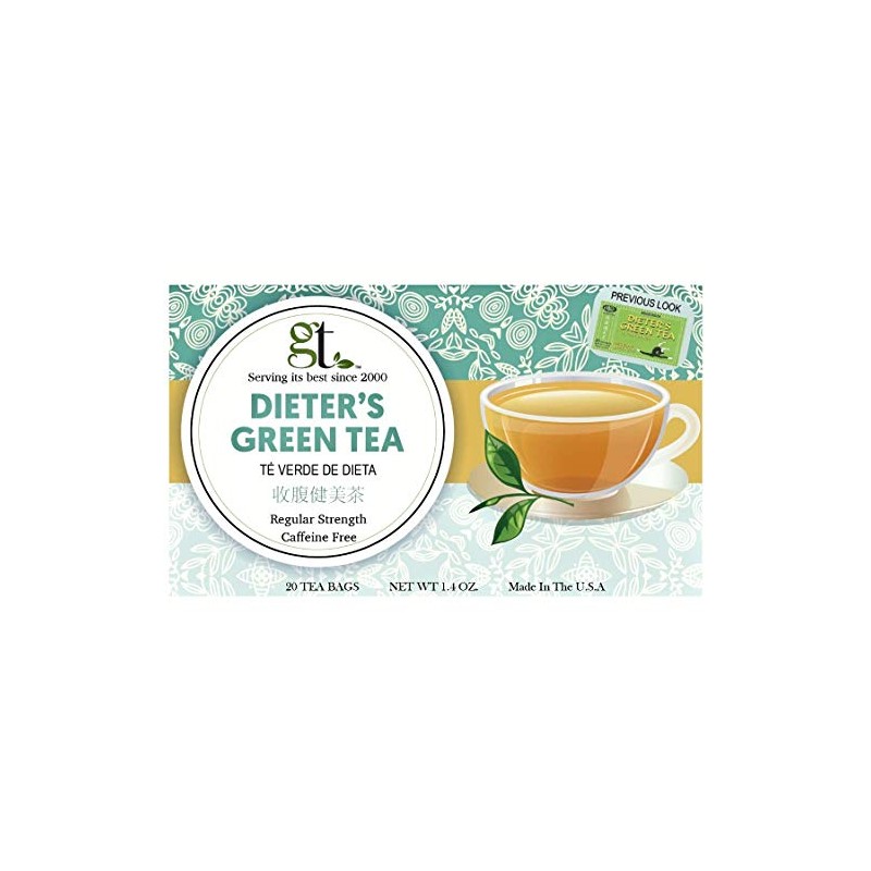GT Dieter's Green Tea, 1.4 Ounce Box (Regular Strength) (20