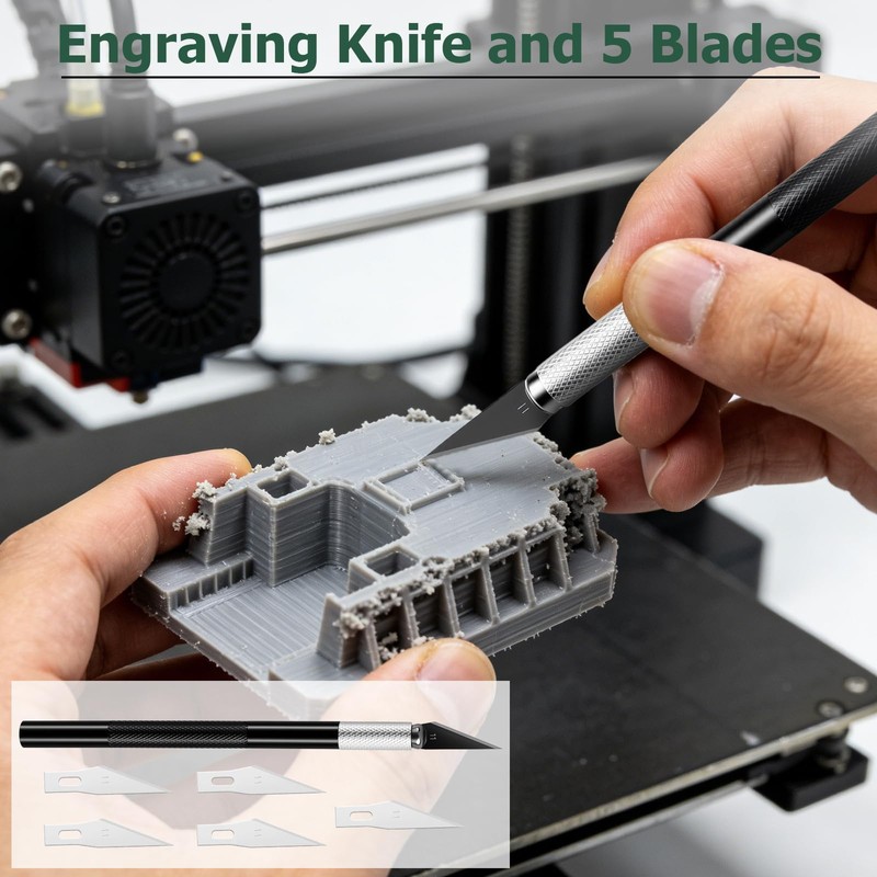 Complete 3D Printer Tools Kit for Printer Maintenance Trimming Detail
