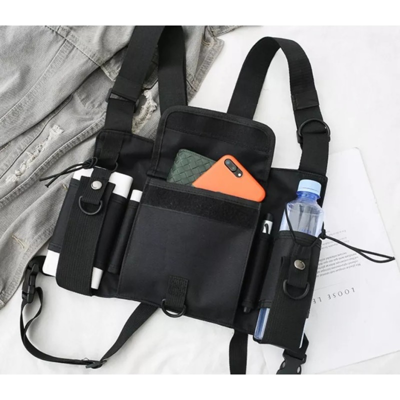 Estuchelandia Pechera Bolso De Pecho Tactico Chaleco Tipo Bullet Hip