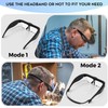 Dilzekui Magnifying Glass with Light 1.5X to 5.0X, Rechargeable Magnifying