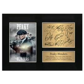 Zulu Image Peaky Blinders Cast Signed Cillian Murphy Paul Anderson Memorabilia A4 Printed Autograph Photo Reproduction Print Picture Display No92, Black