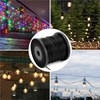 QWORK Globe String Light Suspension Kit - 500FT Black Coated