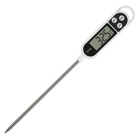 Cooking Thermometer,INRIGOROUS Digital Meat Thermometer with Instant Read,Long Probe,Auto Off,LCD Screen Kitchen Thermometers for BBQ, Meat, Sugar, Milk, Water, Jam, Grill (1)