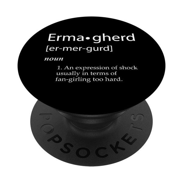 Ermahgerd Gersberms Meme Funny Gamer Ermagherd Book Meme PopSockets Adhesive
