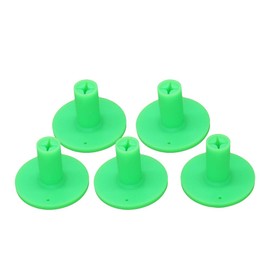 QHALEN Golf Rubber Tee Holder Set for Golf Driving Range Tee Practice Tool Pack of 5 (Green)