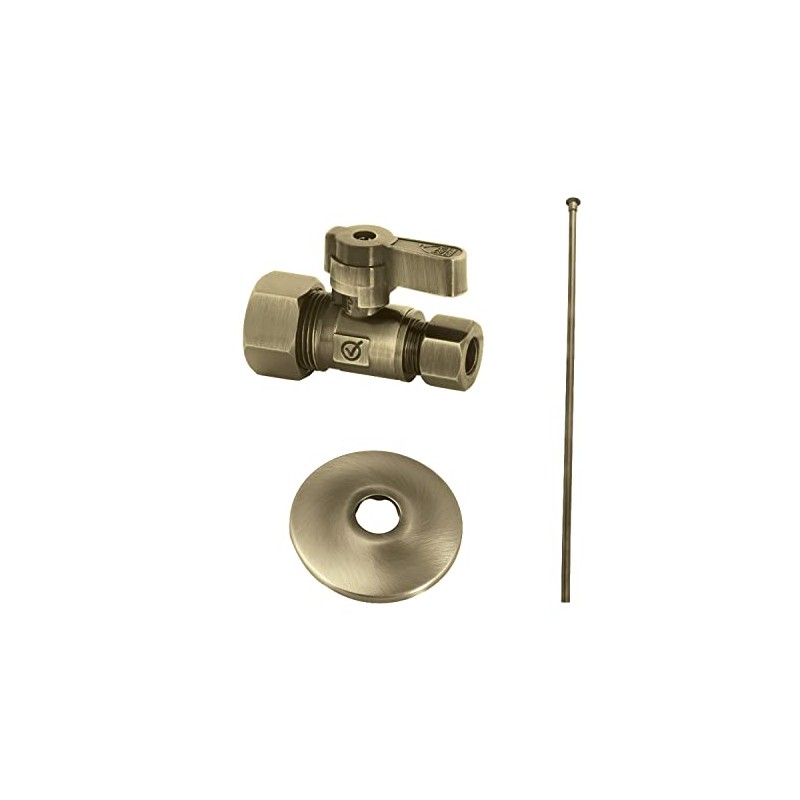 Kingston Brass KF53353TKF20 Trimscape Toilet Supply Kit, 5/8" x 3/8"