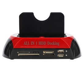 HDD Dock, HDD Docking Station SATA HDD Dock, IDE Dock Dock USB 2.0 Hub 2.5"/3.5" SATA Hard Drive for PC Computer MACLinux OSIDE Hard Drive