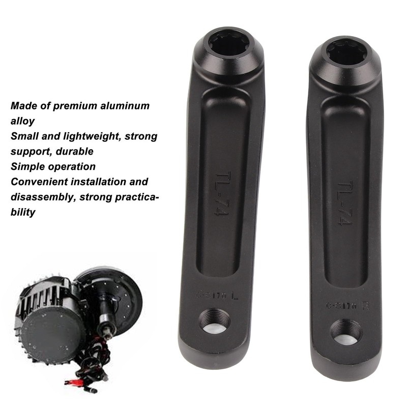 Aluminum Alloy Crank Arm Set for Electric Bike, 170mm, MINI