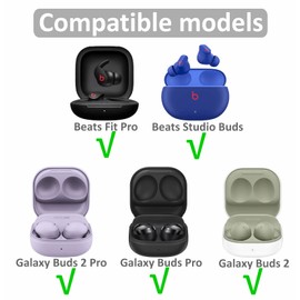 Memory Foam Tips Compatible with Beats Fit Pro/Studio Buds, Mixed Size Replacement Noise Reduce Anti-Slip Fit in Case No Silicone Pain Eartips Accessories for Fit Pro/Studio Buds - S/M/L 3 White