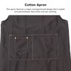 2 Pcs Black Cotton Apron Kitchen Breathable Oil Resistant Apron
