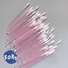 50PCS Disposable Crystal Lip Brushes - Premium Pink Lip Gloss