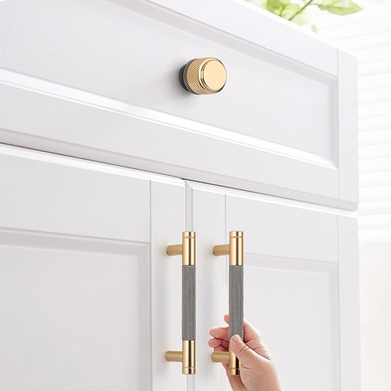 Pack of 4 Cabinet Handles, 128 mm Aluminium Alloy Kitchen